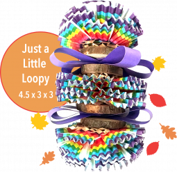 Just A Little Loopy Holiday! Parrot Toy-For Small to Medium Birds